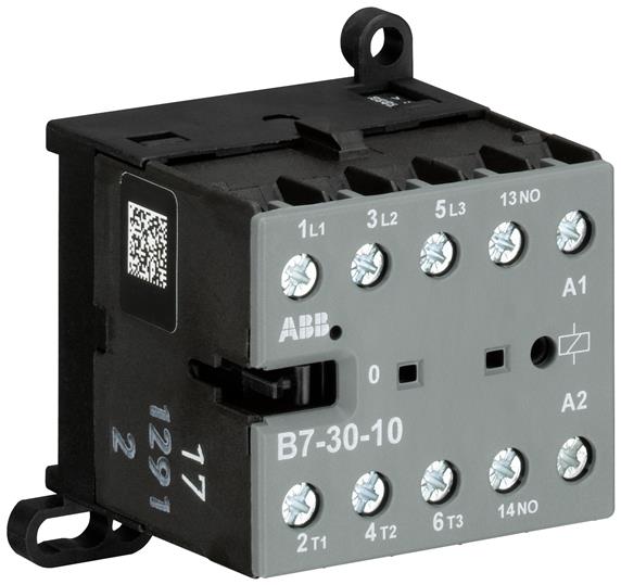 Minicontactor B7 5,5kW, 3P, aux. 1NO, Uc=220-240V a.c.