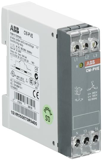 Releu monitorizare   phase failure/neutral /Under/Over V  ON-OFF delay 320-460VAC