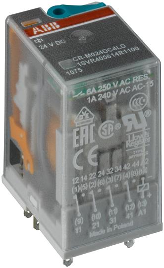 Releu led  pas cu pas 4c/o 24VDC maxim 6A