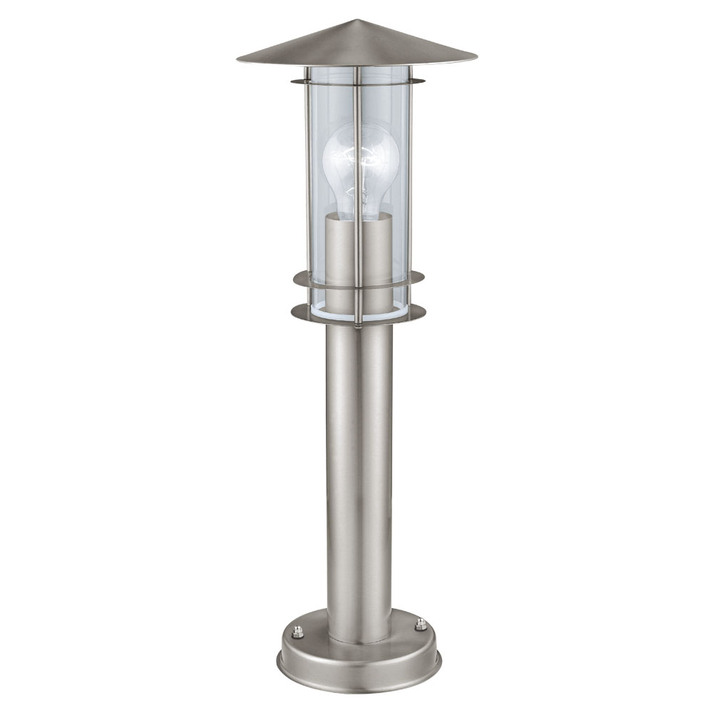 Lampadar Exterior LISIO, 30187, E27, 60W, Inox, H 500, Ø 175, Base: Ø 130 (W380, LISIO, E27, 1X60W)