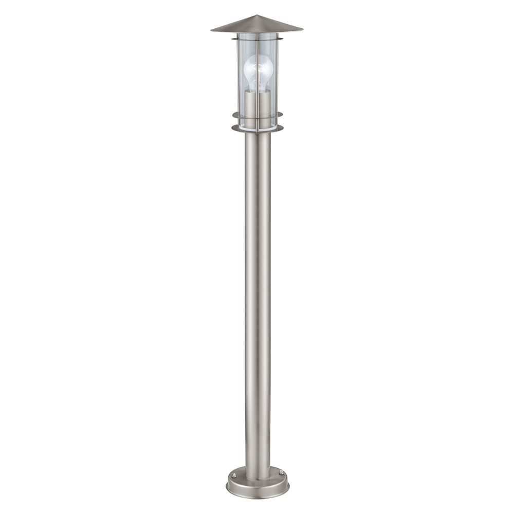 Lampadar Exterior LISIO, 30188, E27, 60W, Inox, H 1000, Ø 175, Base: Ø 130 (W380, LISIO, E27, 1X60W)