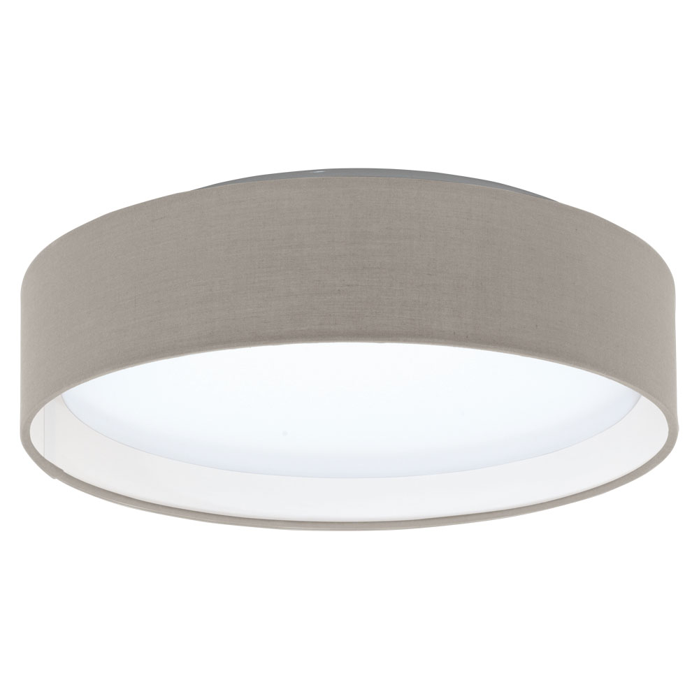 Plafoniera textila, Pasteri, 31589, E27, Taupe, LED 11W, 950lm (W130, PASTERI, LED, 11W)