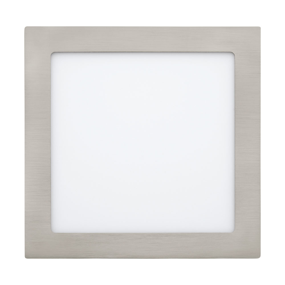 Spot incastrat FUEVA 1, 31677, LED, 16,5W, L 225, l 225, 1700 Lumeni, 3000 K (Calda), Metal turnat / Nichel satinat (W220, FUEVA 1, LED, 16,5W)