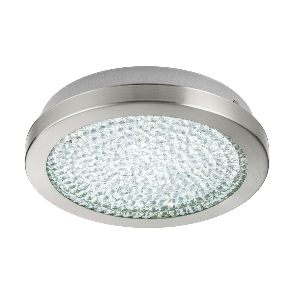 Plafoniera Arezzo 2, 32046, Nichel-Cristal, LED 11,2W, 1500lm (W180, AREZZO 2, LED, 11,2W)