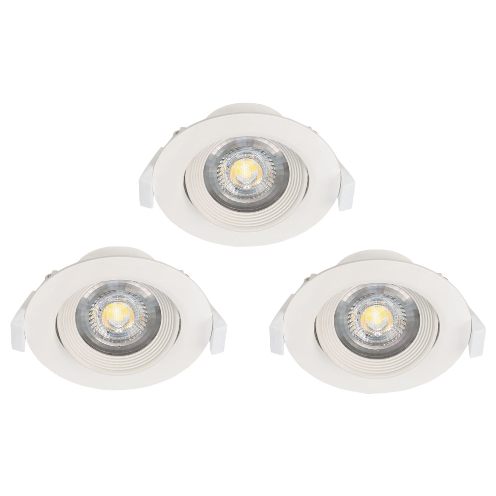 Spot incastrat SARTIANO, 32896, LED, 3X5W, Ø 90, 3X470 Lumeni, 3000 K (Calda), Plastic /  Alb (W220, SARTIANO, LED, 3X5W)