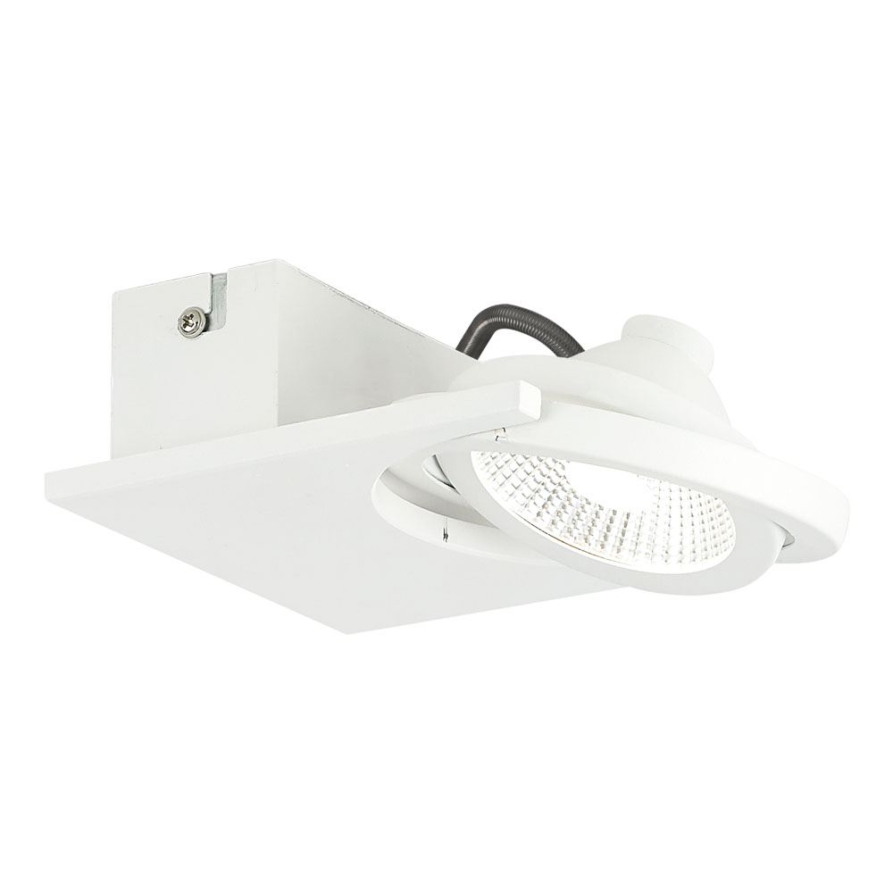 Spot BREA, 39133, 5W, Metal, Aluminiu, Alb, 480 lm, 3000K Calda (W107, BREA, LED, 1X5W)