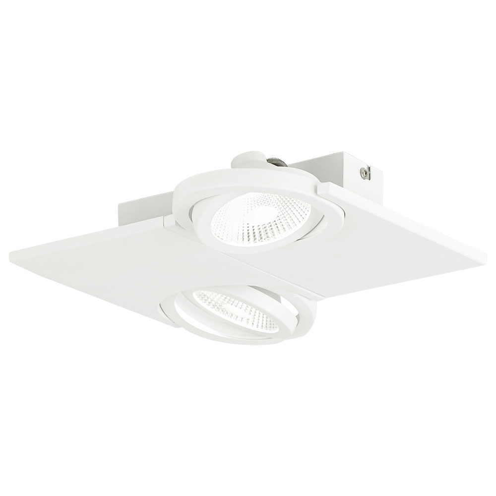 Spot BREA, 39134, 2X5W, Metal, Aluminiu, Alb, 960 lm, 3000K Calda (W107, BREA, LED, 2X5W)