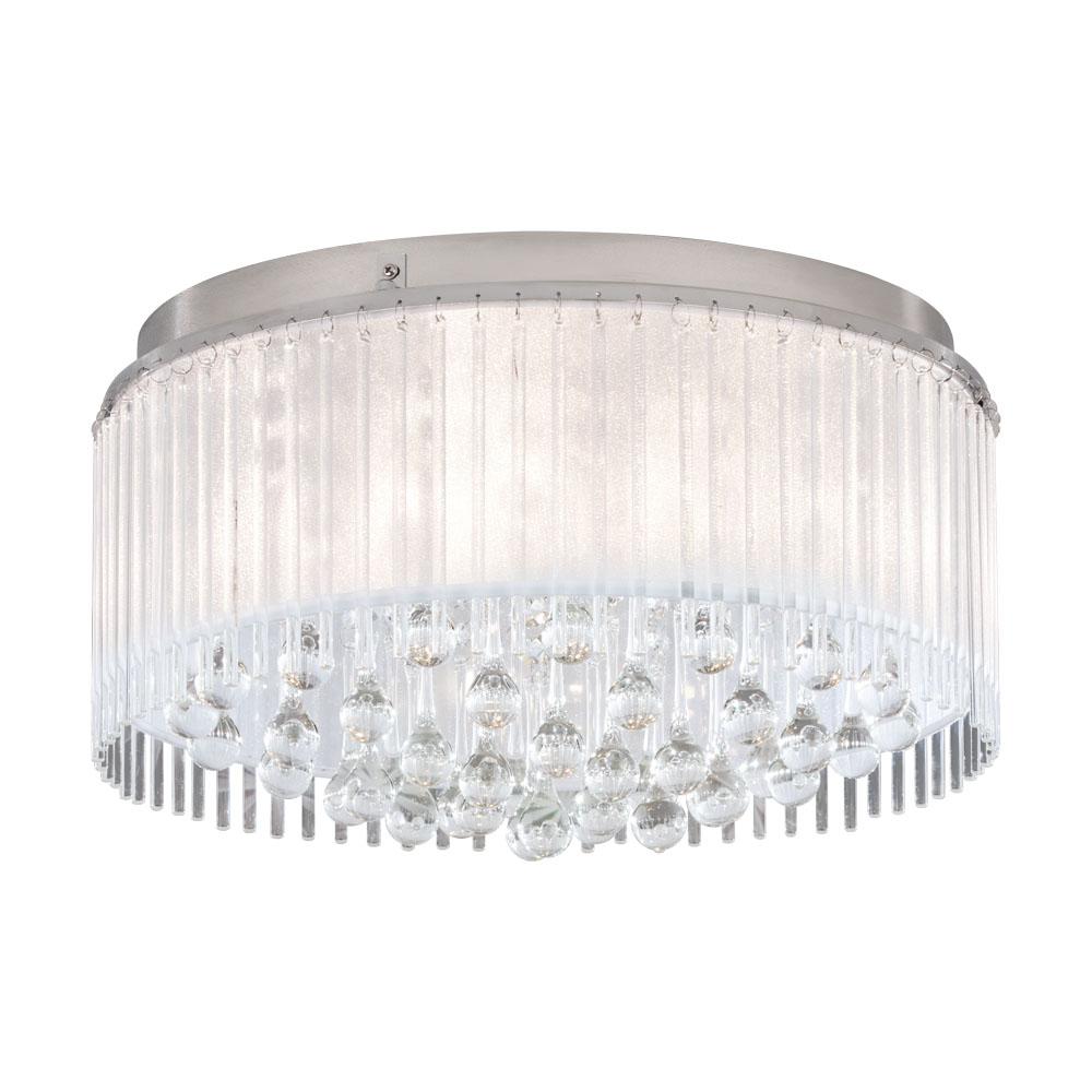 Plafoniera MONTESILVANO, 39332, 6X3W, Metal, Sticla, Crom, Clar, (W107, MONTESILVANO, G9-LED, 6X3W)