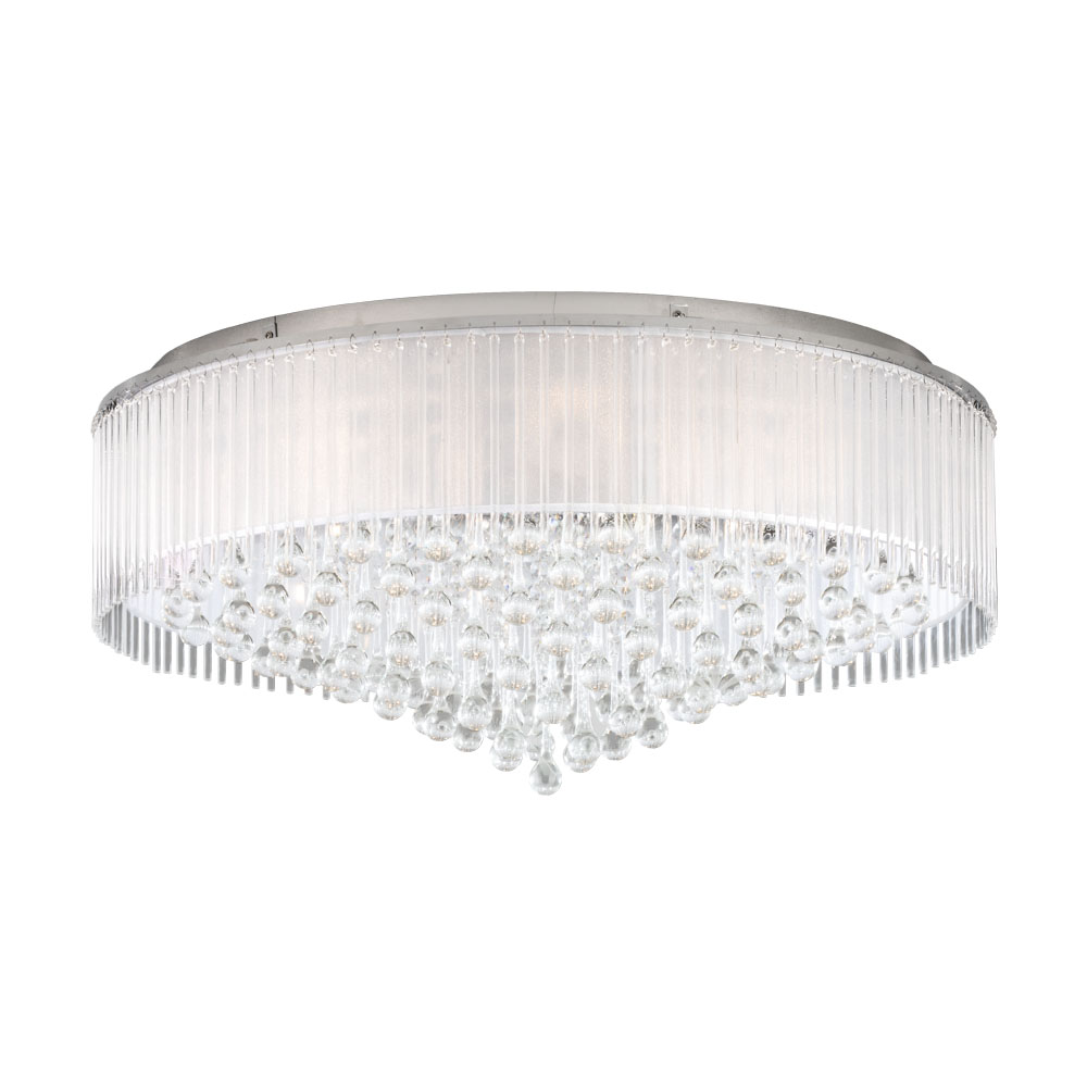 Plafoniera MONTESILVANO, 39334, 12X3W, Metal, Sticla, Crom, Clar, (W107, MONTESILVANO, G9-LED, 12X3W)