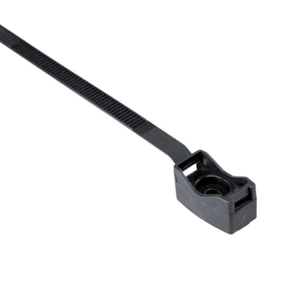 CABLE HOLDER WITH TIE -BLACK