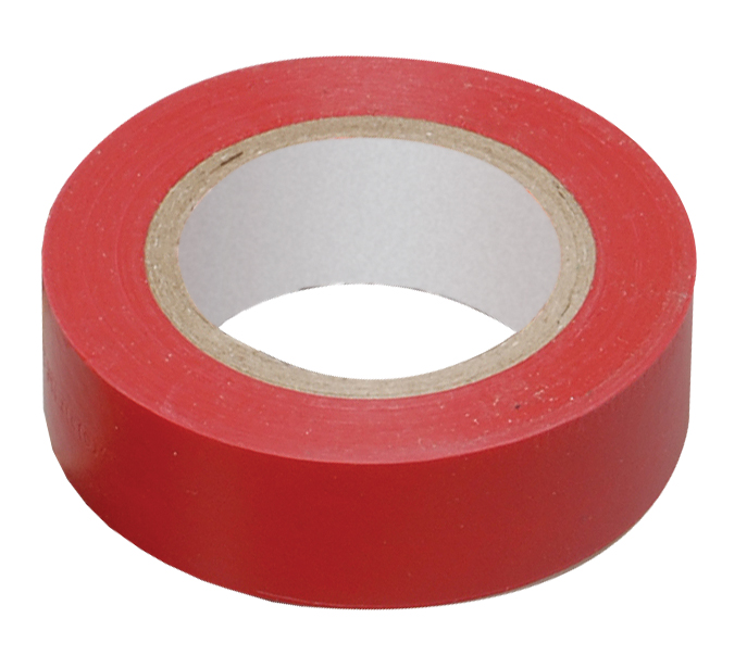 Insulation tape 0,13?15mm red 10m