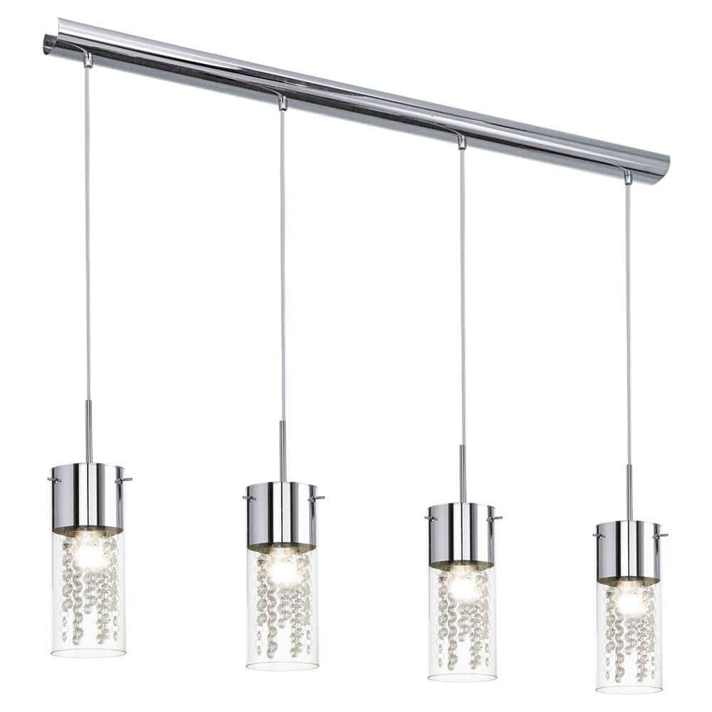 Pendul Diamond, 90696, E14, Crom-Cristal, 4x60W (W120, DIAMOND, E14, 4X60W)