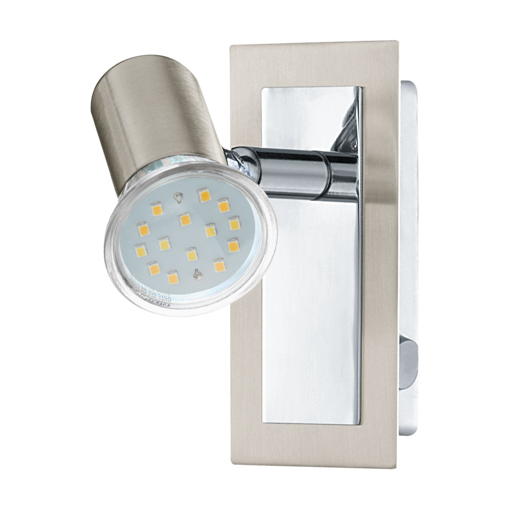 Aplica LED ROTTELO, 90914, nichel/crom, GU10, 5W, 400lm, 3000K (W300, ROTTELO, GU10-LED, 1X5W)