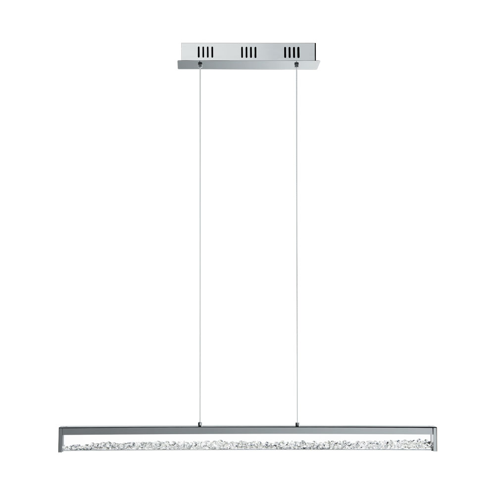 Pendul LED Cardito, 90929, Crom-Transparent, 6x6W, 6x450lm (W120, CARDITO, LED-STRIPE, 6X6W (6X12 LED))