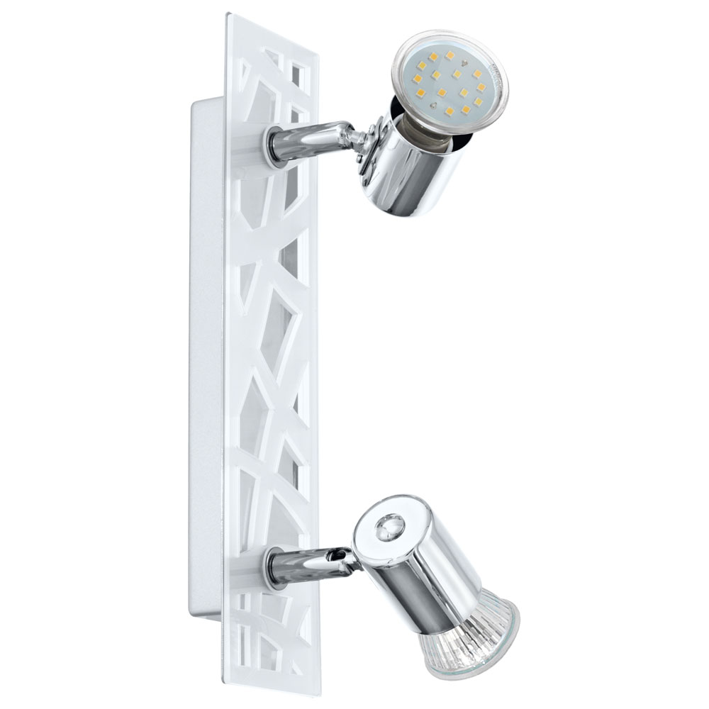 Spot EGLO Daven 1, 93176, GU10 2x5W, 2x400Lm, Crom (W300, DAVEN 1, GU10-LED, 2X5W)