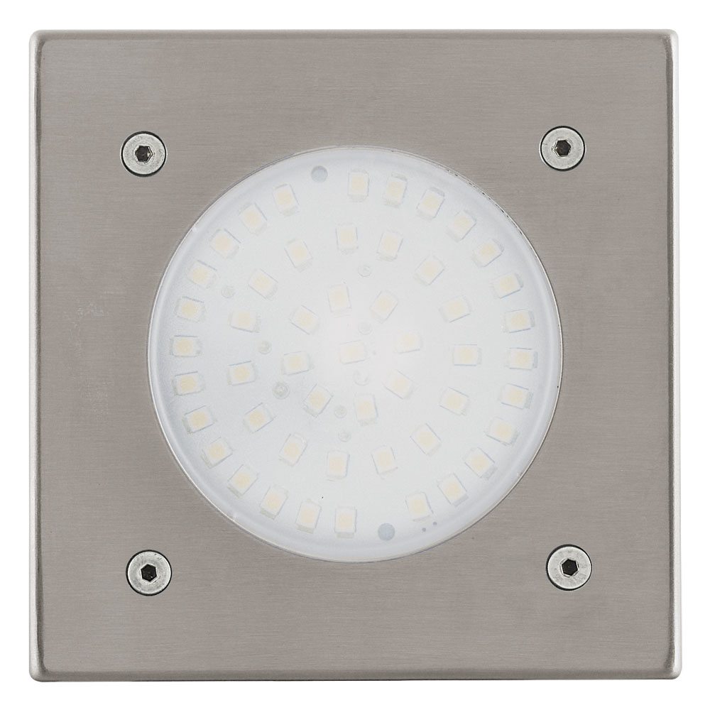 Spot incastrat Exterior podea Exterior LAMEDO, 93481, LED-MODUL, 2,5W, Inox, L 100, B 100, ET 65 (W380, LAMEDO, LED-MODUL, 1X2,5W)