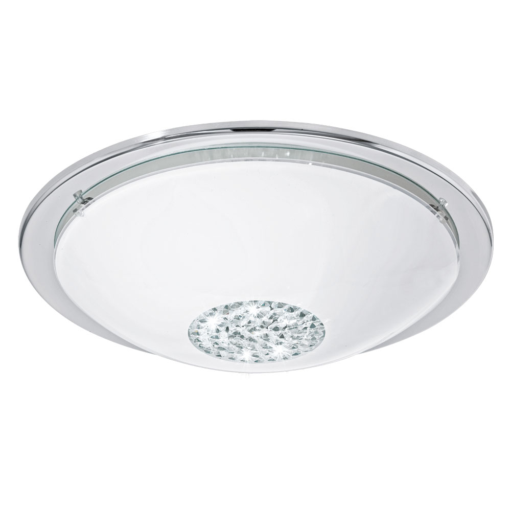 Plafoniera Giolina, 93778, Crom-Alb-Cristal, LED 16W, 1500lm (W180, GIOLINA, LED, 16W)