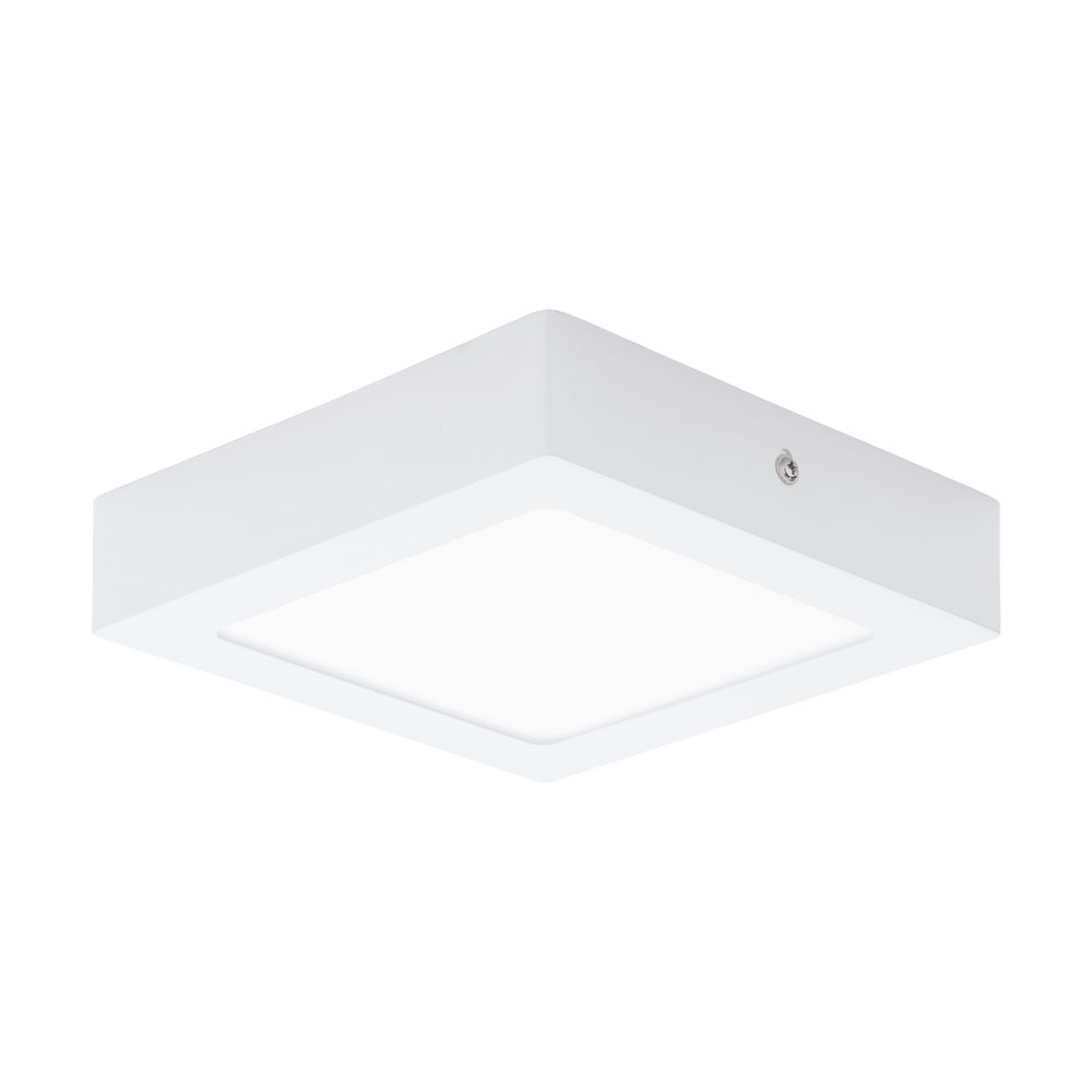 Plafoniera montata la suprafata FUEVA 1, 94074, LED, 12W, L 170, l 170, H 40, 1350 Lumeni, 4000 K (Neutra), Metal turnat / Alb (W180, FUEVA 1, LED, 12W)