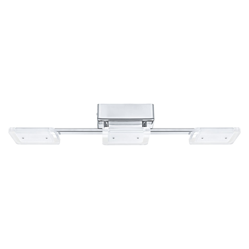 Plafoniera Cartama, 94155, Crom-Satin transparent, LED 3x4,5W, 3x480lm (W180, CARTAMA, LED, 3X4,5W)