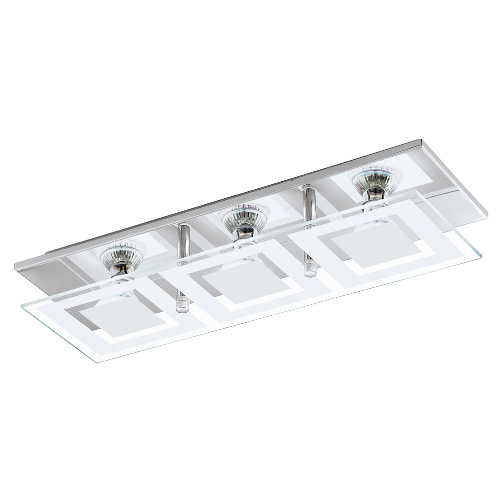 Plafoniera LED Almana, 94225, GU10, Crom-Satin, 3x3W, 3x240lm (W180, ALMANA, GU10-LED, 3X3W)