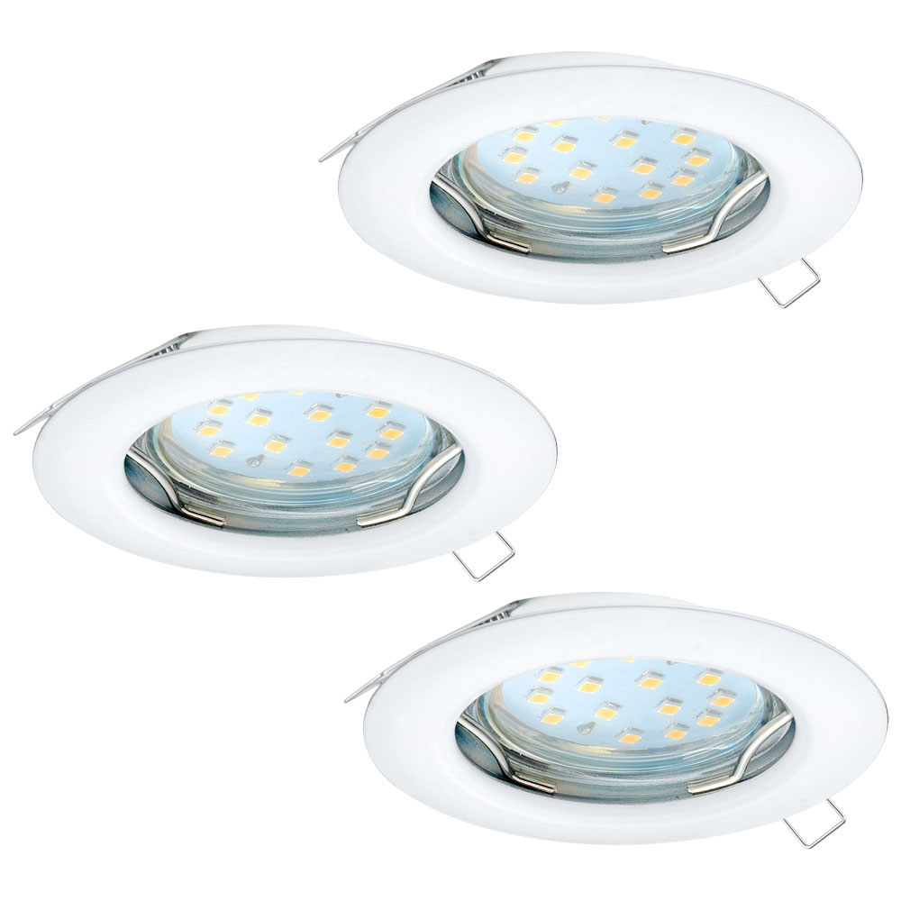 Spot incastrat PENETO, 94235, GU10-LED, 3X3W, Ø 78, Otel / Alb (W220, PENETO, GU10-LED, 3X3W)