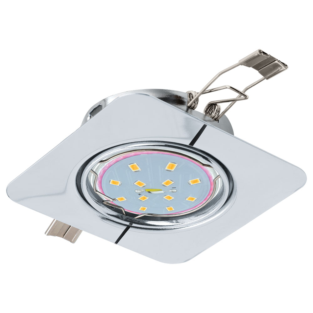 Spot incastrat PENETO, 94263, GU10-LED, 5W, L 87, l 87, Otel / Crom (W220, PENETO, GU10-LED, 1X5W)