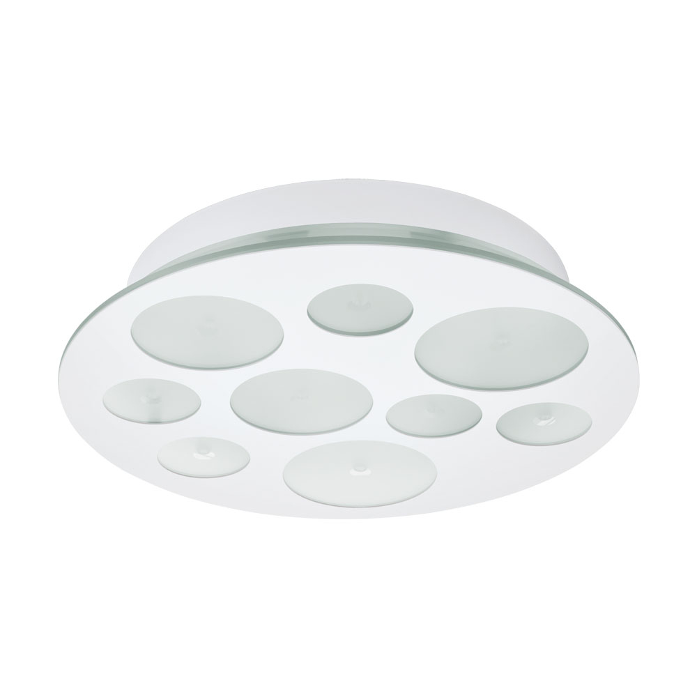 Plafoniera Pernato, 94588, Alb-Satin tansparent, LED 9x3,3W, 9x370lm (W180, PERNATO, LED, 9X3,3W)