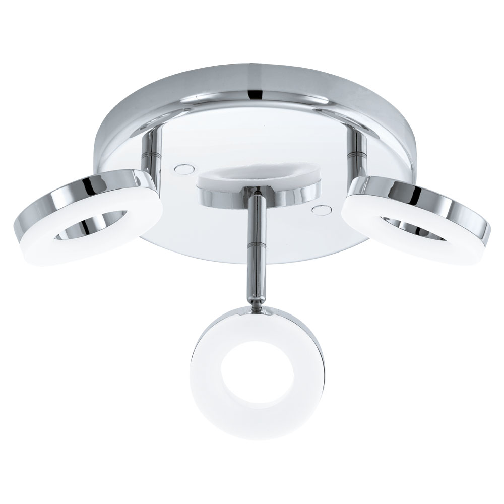 Plafoniera Gonaro, 94762, Crom-Alb, LED 3x3,8W, 1080lm (W200, GONARO, LED, 3X3,8W)