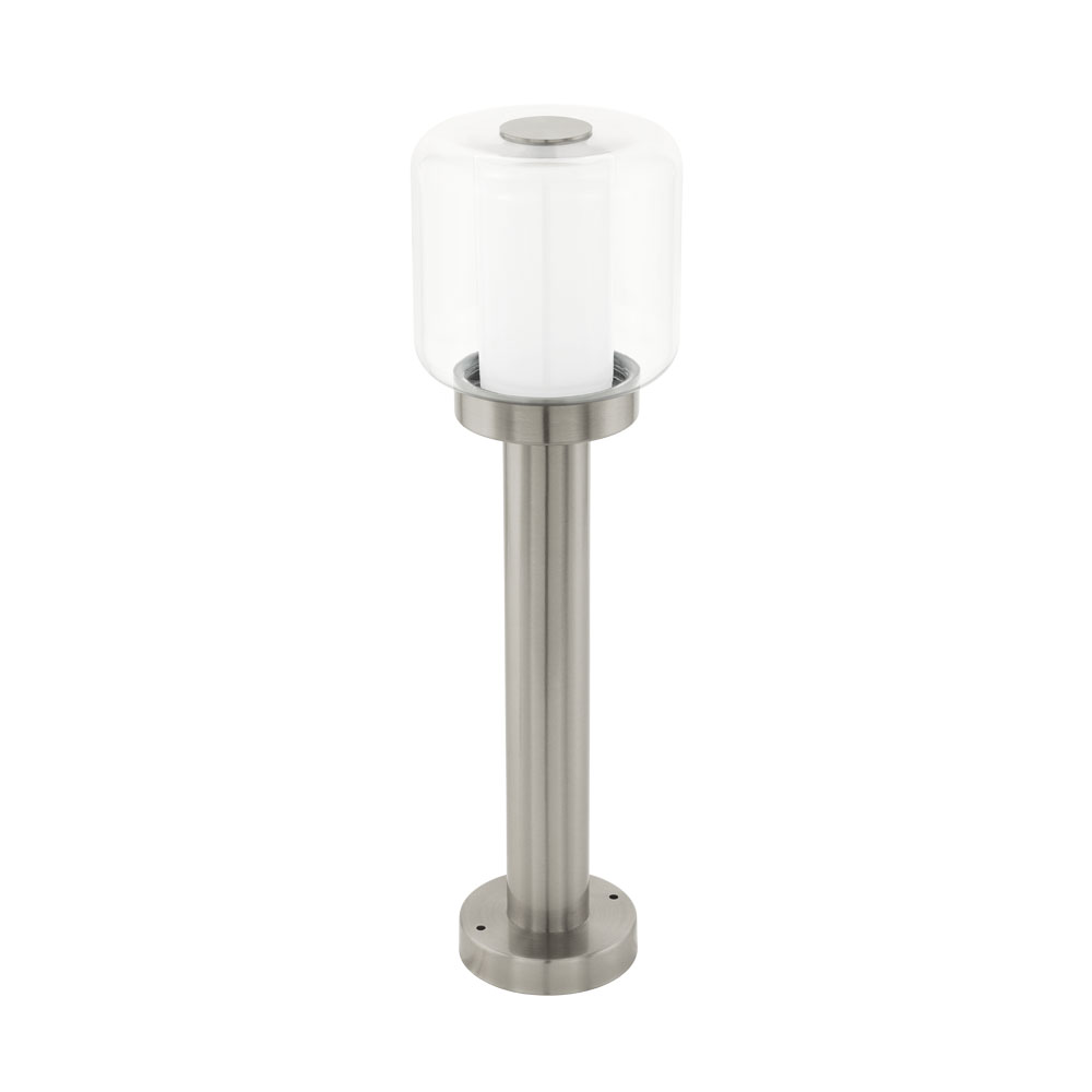 Lampadar Exterior POLIENTO, 95018, E27, 40W, Inox, H 500, Ø 150, Base: Ø 115 (W380, POLIENTO, E27, 1X40W)