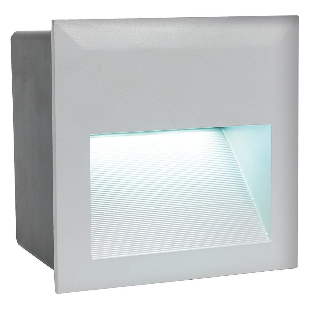 Spot incastrat Exterior ZIMBA-LED, 95235, LED, 3,7W, Aluminiu turnat / Argintiu, L 140, B 140, H 5, ET 95 (W380, ZIMBA-LED, LED, 3,7W)