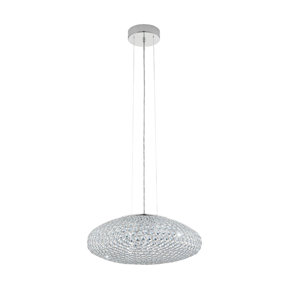 Pendul Clemente, 95287, E27, Crome-Cristal, 3x60W (W120, CLEMENTE, E27, 3X60W)