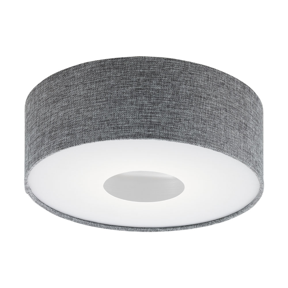 Plafoniera textila LED, Romao, 95345, Alb-Gri, 15,5W, 1600lm (W130, ROMAO, LED, 15,5W)