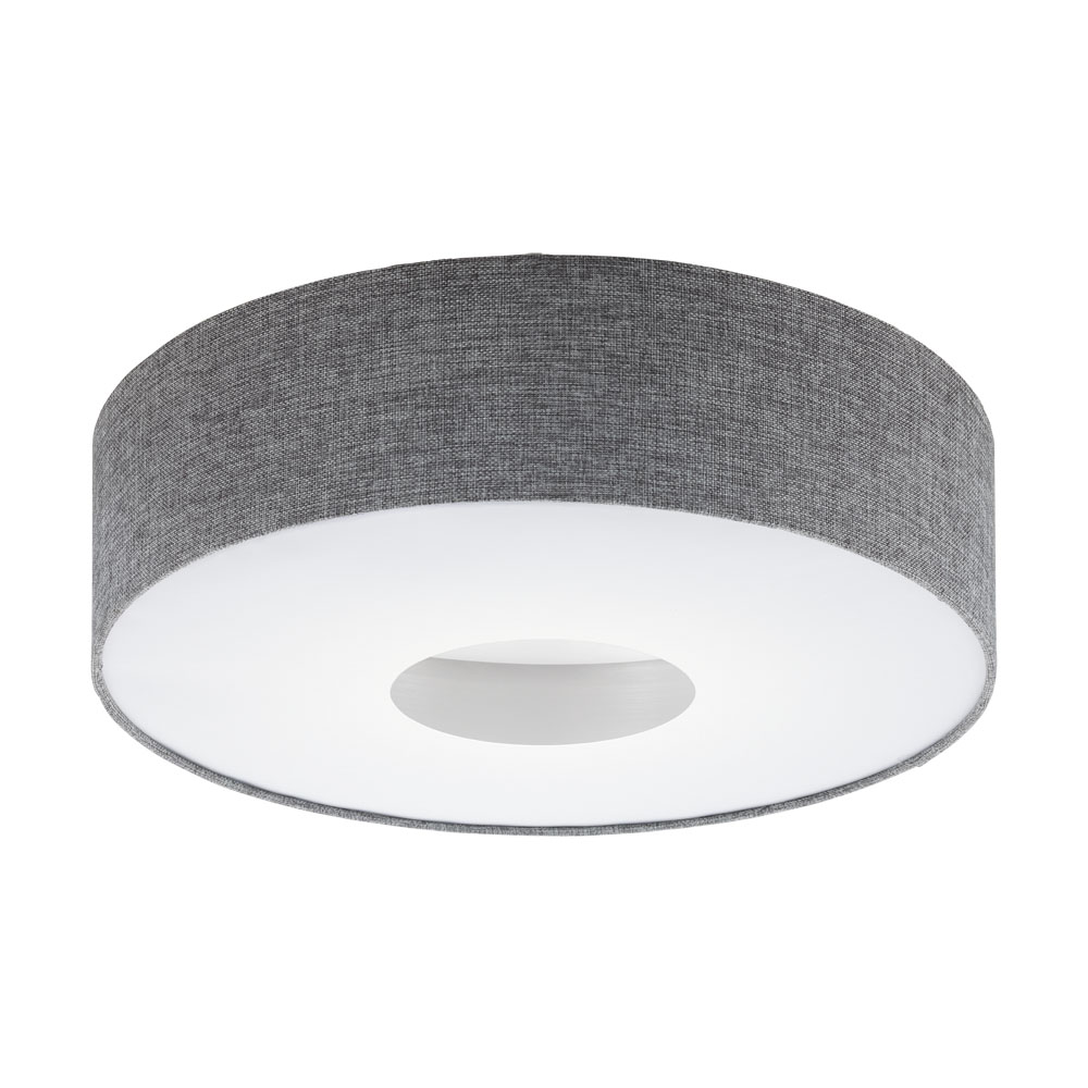 Plafoniera textila LED, Romao, 95346, Alb-Gri, 24W, 2450lm (W130, ROMAO, LED, 24W)