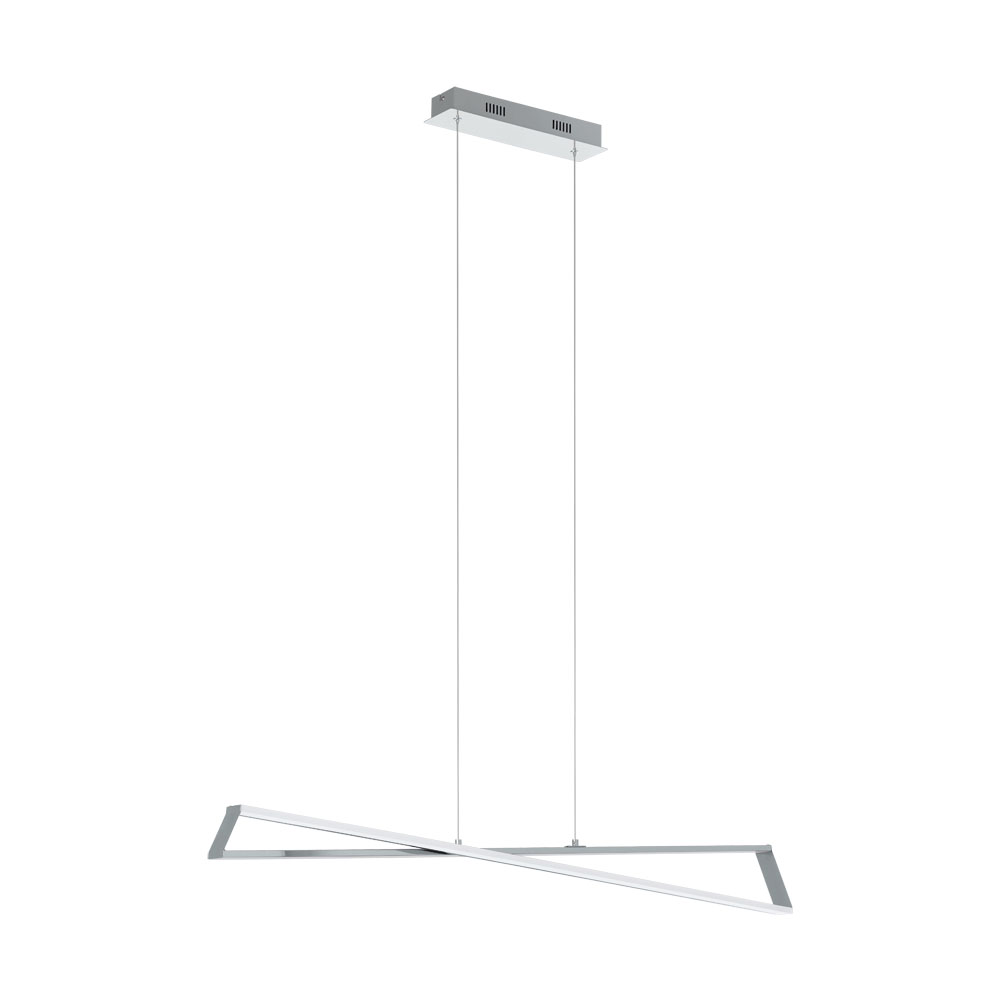 Pendul Agrela, 95566, Crom-Alb, LED 2x14,4W, 2x1700 (W120, AGRELA, LED, 2X14,4W)