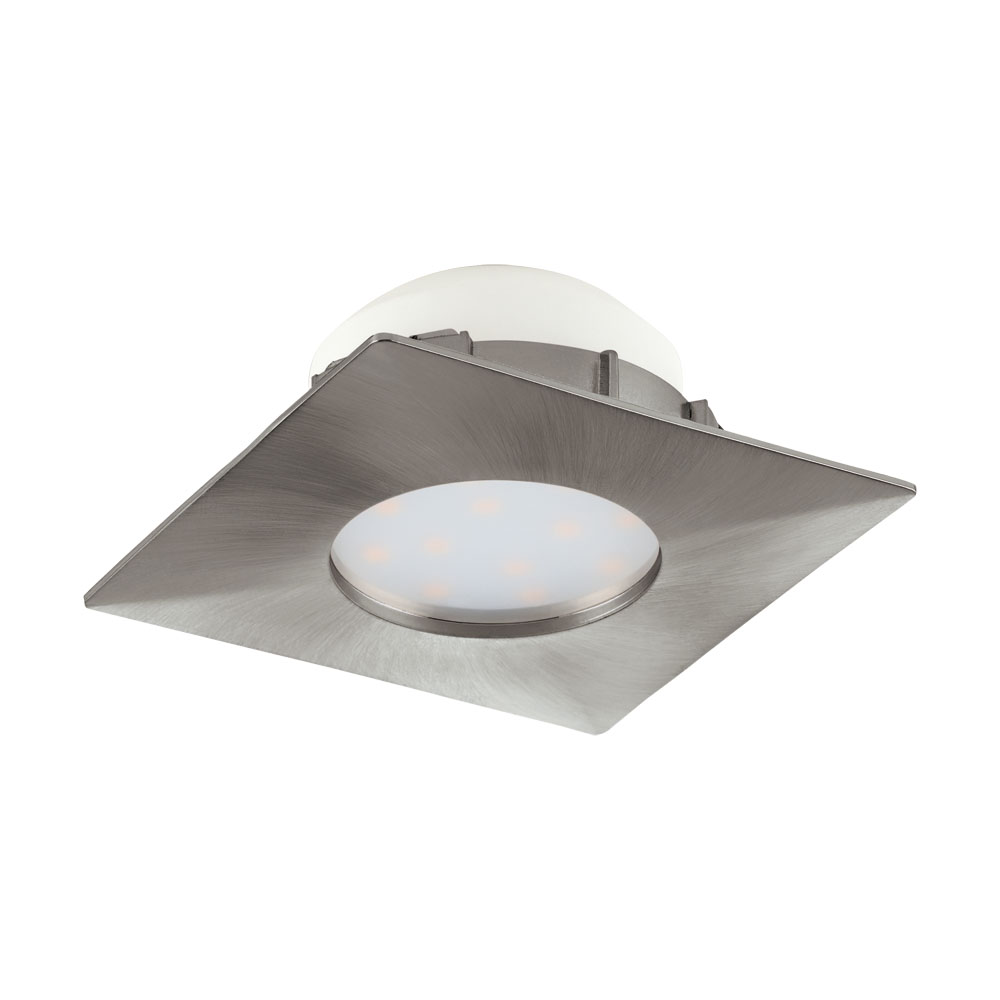 Spot incastrat PINEDA, 95799, LED, 6W, L 78, l 78, 500 Lumeni, 3000 K (Calda), Plastic /  Nichel satinat (W220, PINEDA, LED, 1X6W)