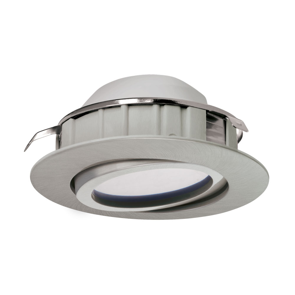 Spot incastrat PINEDA, 95849, LED, 6W, Ø 84, 500 Lumeni, 3000 K (Calda), Plastic / Nichel satinat (W220, PINEDA, LED, 1X6W)