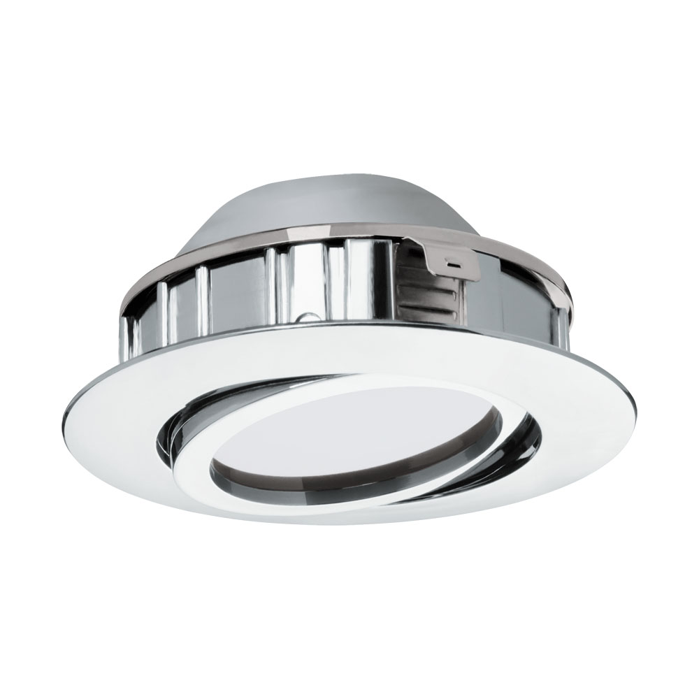 Spot incastrat PINEDA, 95855, LED, 6W, Ø 84, 500 Lumeni, 3000 K (Calda), Plastic /  Crom (W220, PINEDA, LED, 1X6W)