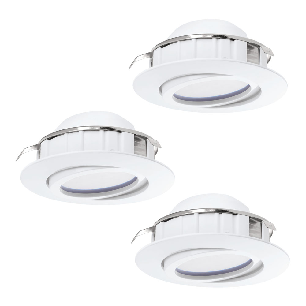 Spot incastrat PINEDA, 95857, LED, 3X6W, Ø 84, 3X500 Lumeni, 3000 K (Calda), Plastic /  Alb (W220, PINEDA, LED, 3X6W)