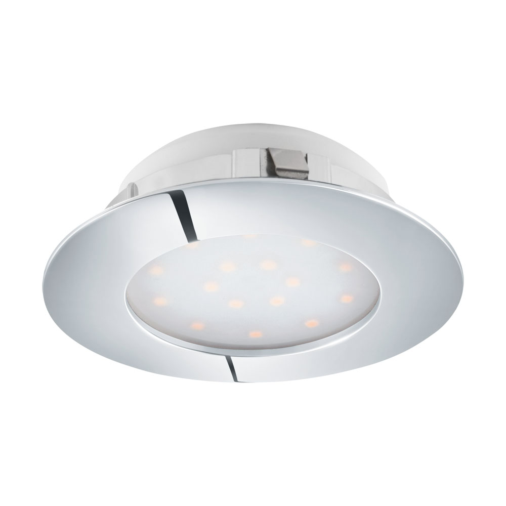 Spot incastrat PINEDA, 95875, LED, 12W, Ø 102, 1000 Lumeni, 3000 K (Calda), Plastic /  Crom (W220, PINEDA, LED, 1X12W)