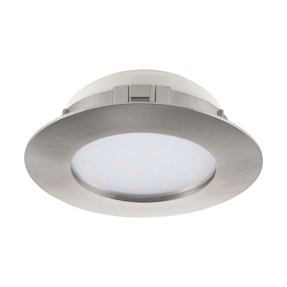 Spot incastrat PINEDA, 95889, LED, 12W, Ø 102, 1000 Lumeni, 3000 K (Calda), Plastic / Nichel satinat (W220, PINEDA, LED, 1X12W)