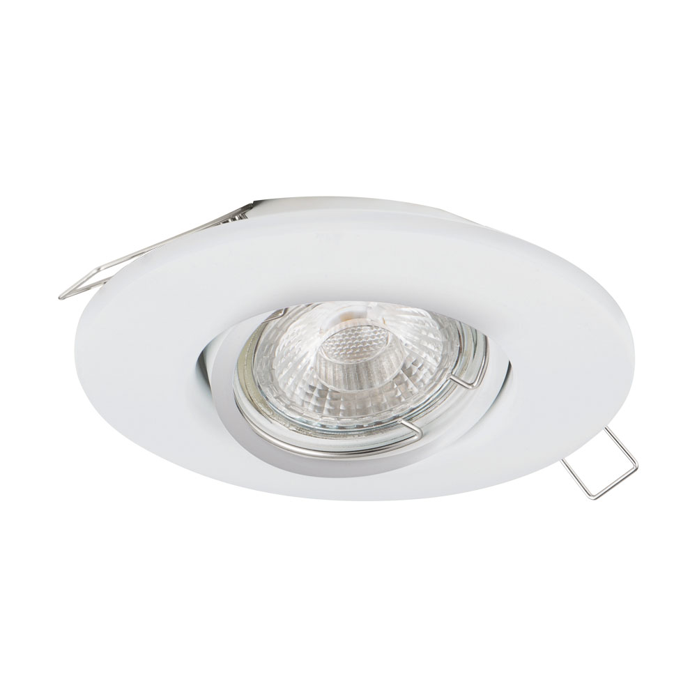 Spot incastrat PENETO 1, 95894, GU10-LED, 3,3W, Ø 108, Otel / Alb (W220, PENETO 1, GU10-LED, 1X3,3W)