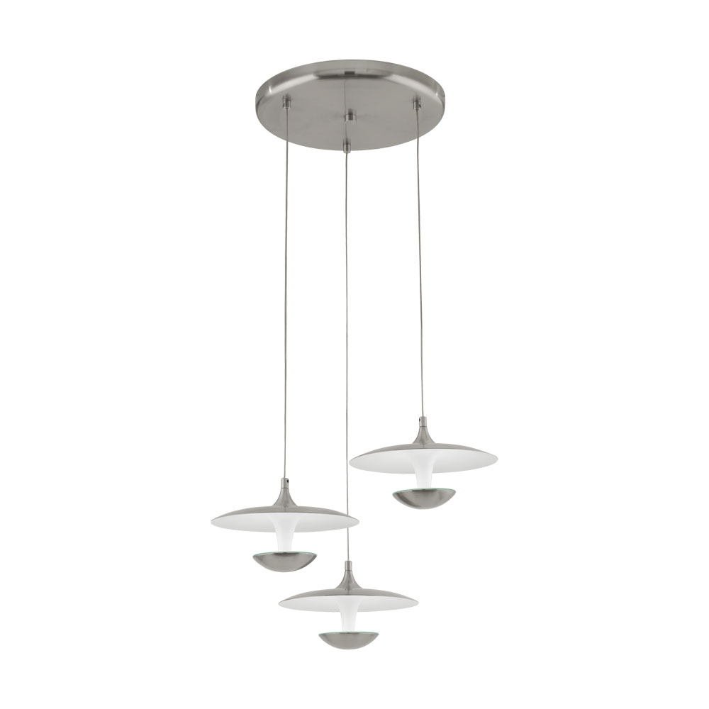 Pendul LED Toronja, 95956, Nichel Mat-Alb, 3x5,3W, 3x630lm (W120, TORONJA, LED, 3X5,3W)