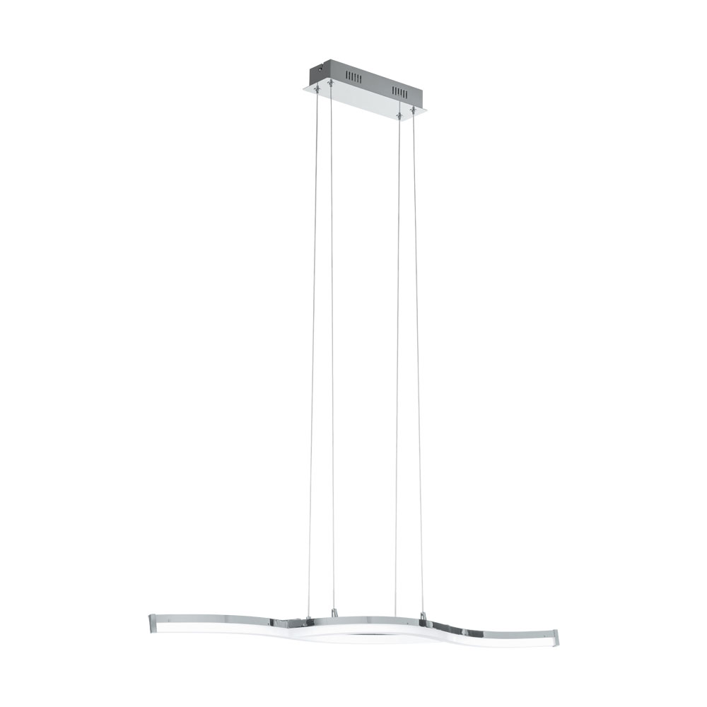 Pendul Lasana 2, 96101, Crom-Alb, LED 2x10,5W, 2x1300lm (W120, LASANA 2, LED, 2X10,5W)