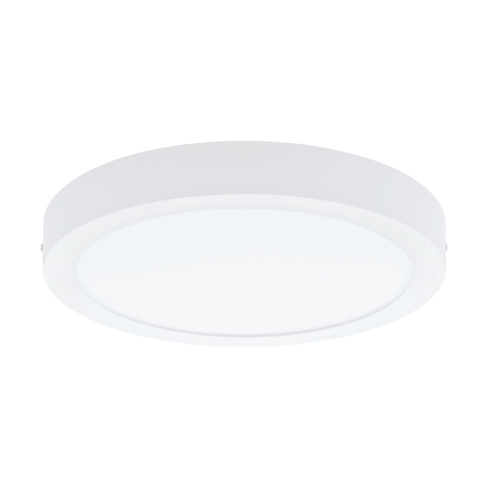 Plafoniera montata la suprafata FUEVA 1, 96253, LED, 22W, H 40, Ø 300, 2200 Lumeni, 3000 K (Calda), Metal turnat / Alb (W180, FUEVA 1, LED, 22W)