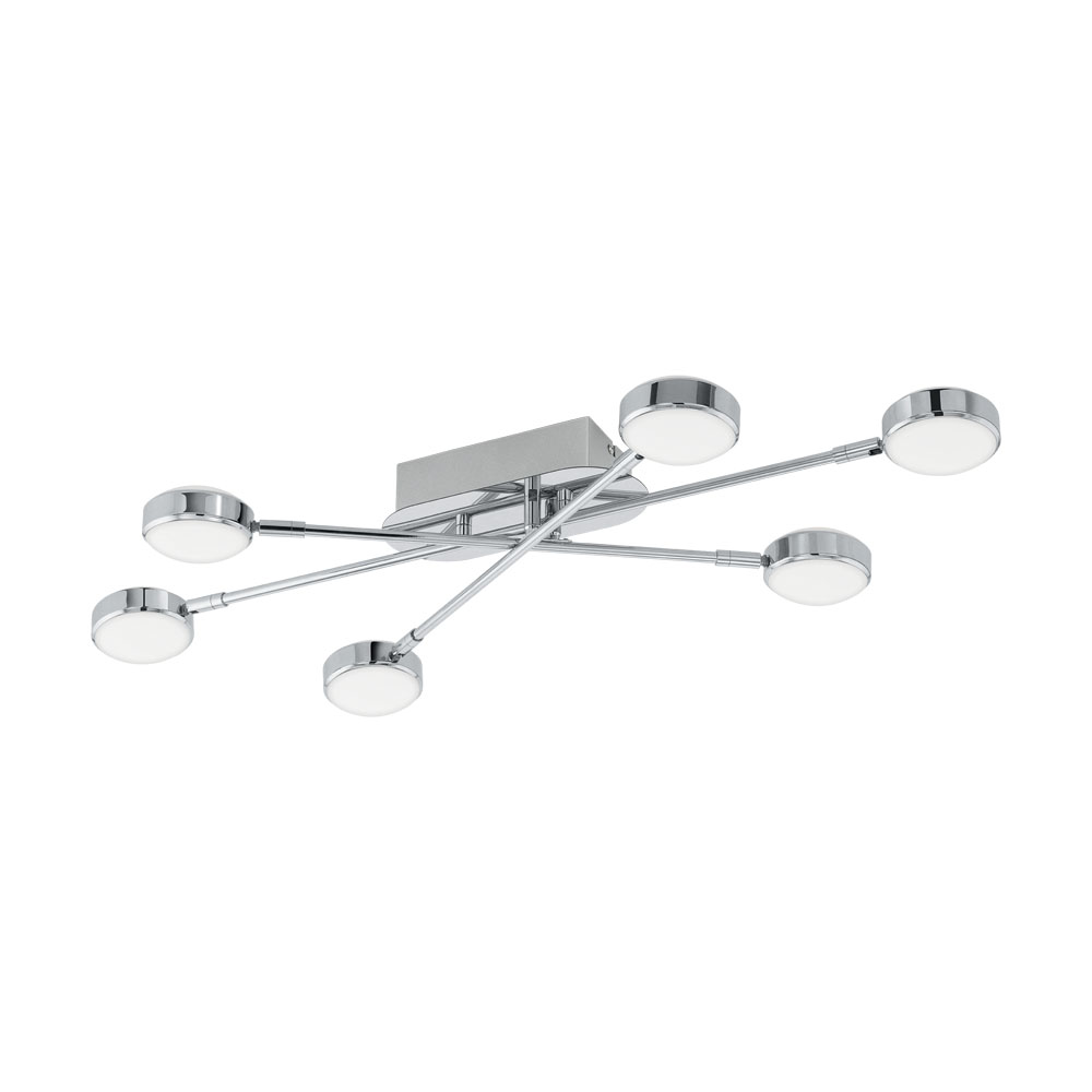 Plafoniera Salto 2, 96364, Crom-Satin, LED 6x5,4W, 6x64lm (W180, SALTO 2, LED, 6X5,4W)