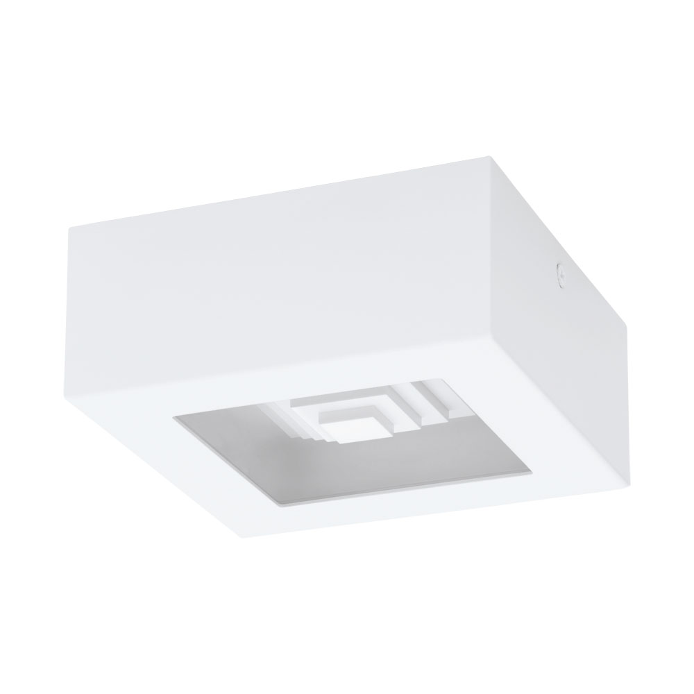 Plafoniera FERREROS, 96791, LED, 6,3W, L 140, l 140, H 60, 840 Lumeni, 3000 K (Calda), Otel / Alb (W180, FERREROS, LED, 1X6,3W)