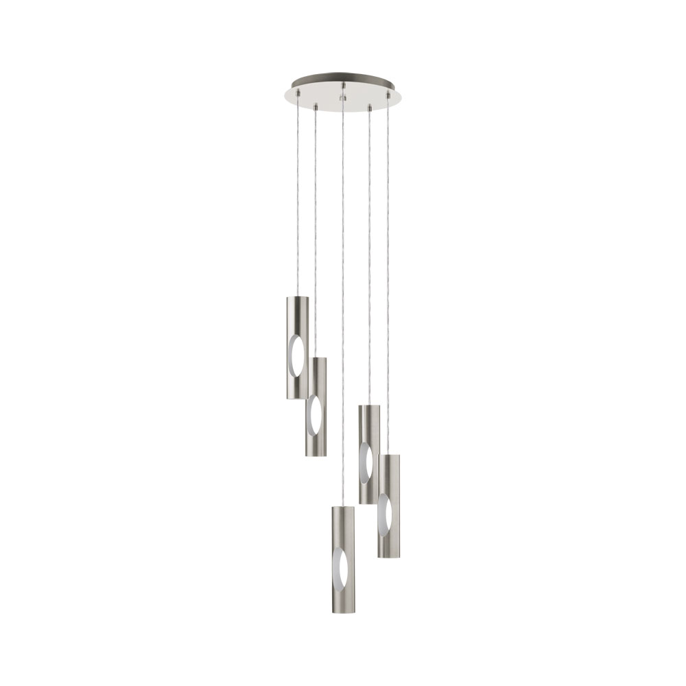 Pendul Ceratella, 96905, GU10, Nichel Mat-Alb, 5x5W (W120, CERATELLA, GU10-LED, 5X5W)