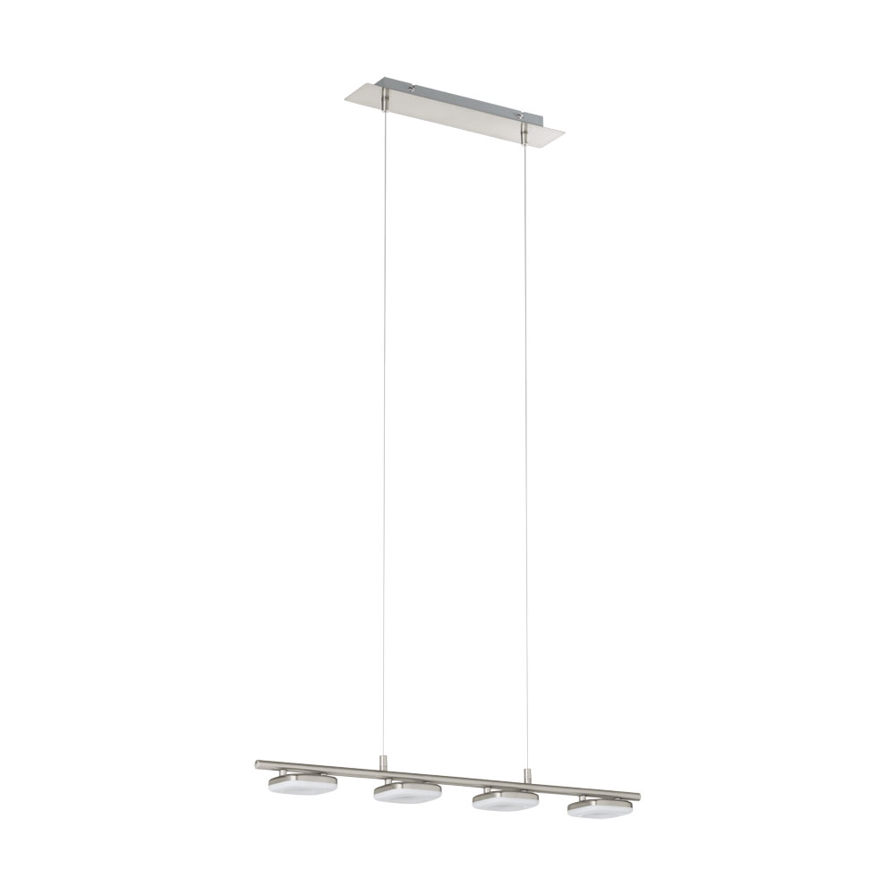 Pendul LED Litago, 97014, Nichel Mat, 4x4W, 4x350lm (W120, LITAGO, LED, 4X4W)