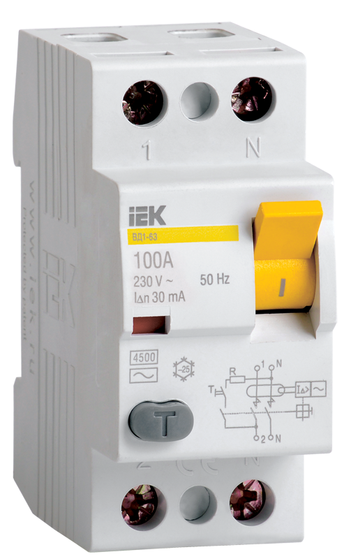 Intrerupator diferential VD1-63 2/ 25? 10mA 