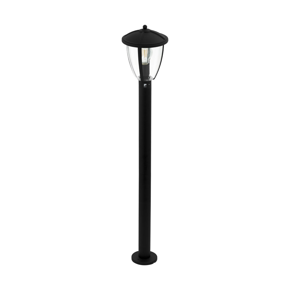 Lampadar Exterior COMUNERO 2, 97338, E27, 60W, Aluminiu turnat / Negru, H 1000, Ø 175, Base: Ø 110 (W380, COMUNERO 2, E27, 1X60W)